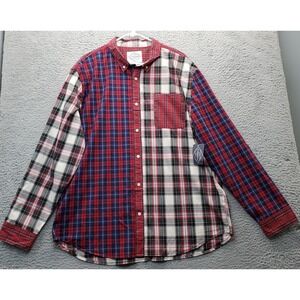 St. John's Bay Shirt Mens Size 2XL Multi Plaid Comfort Flex Collared Button Down